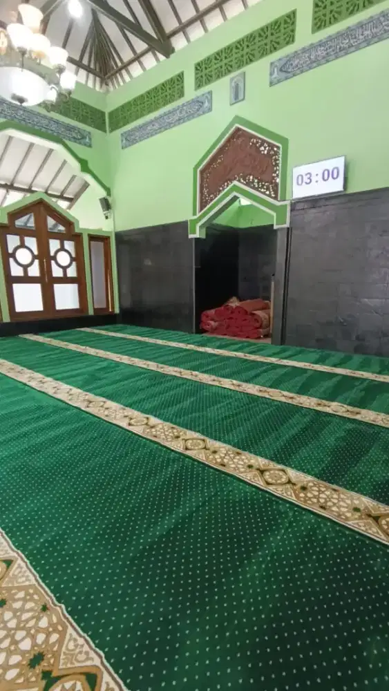 Tersedia Karpet sajadah Masjid import pembelian menyesuaikan kebutuhan