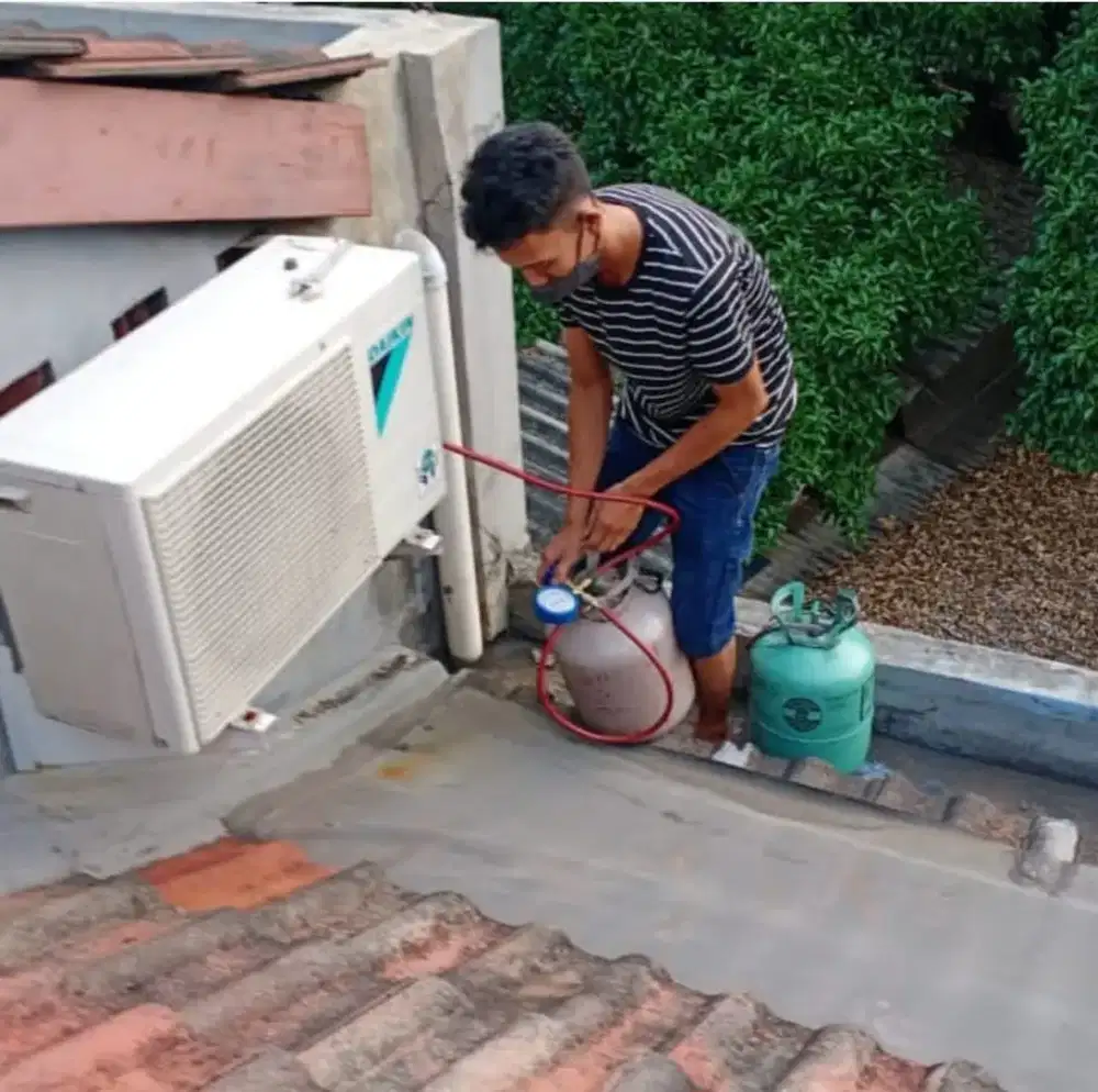 Service AC kulkas mesin cuci pompa air