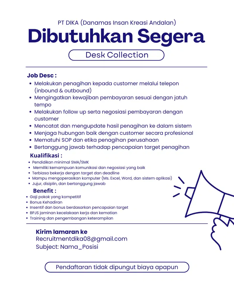 DESK COLLECTION - CABANG YOGJAKARTA