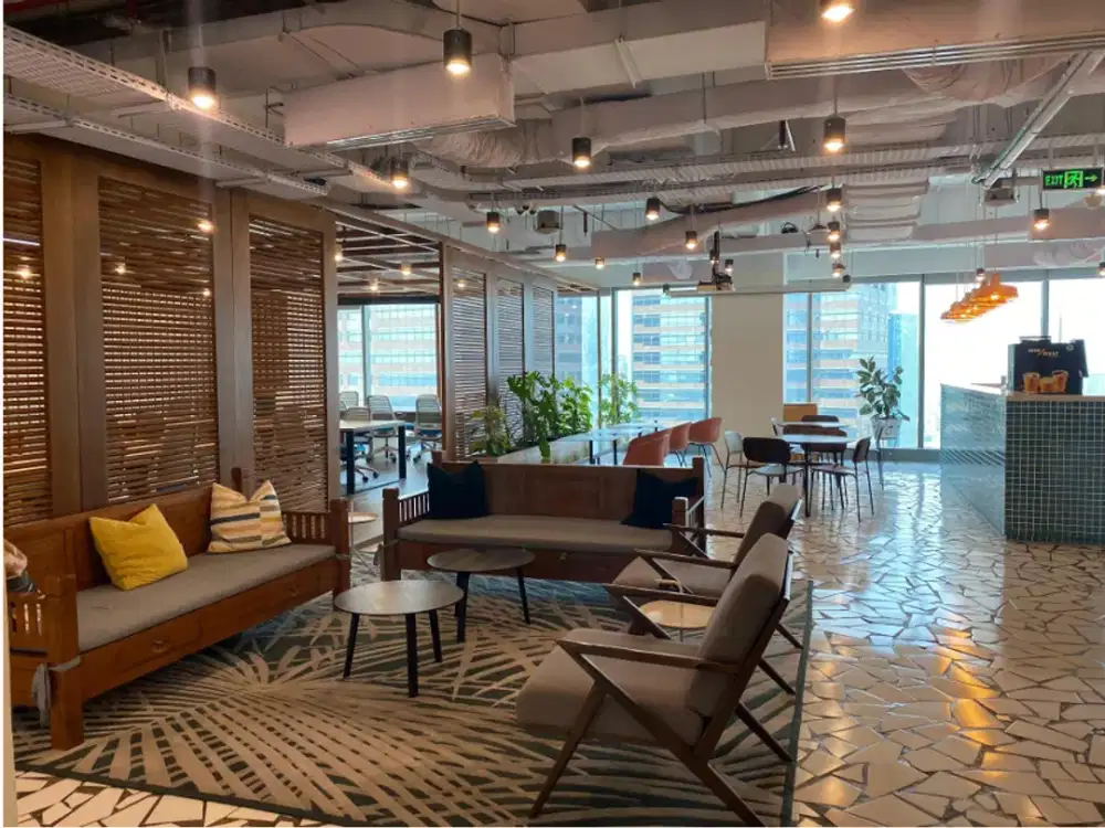 Kantor Unit Furnished 4 Pax di AIA Central Area Sudirman Jakarta