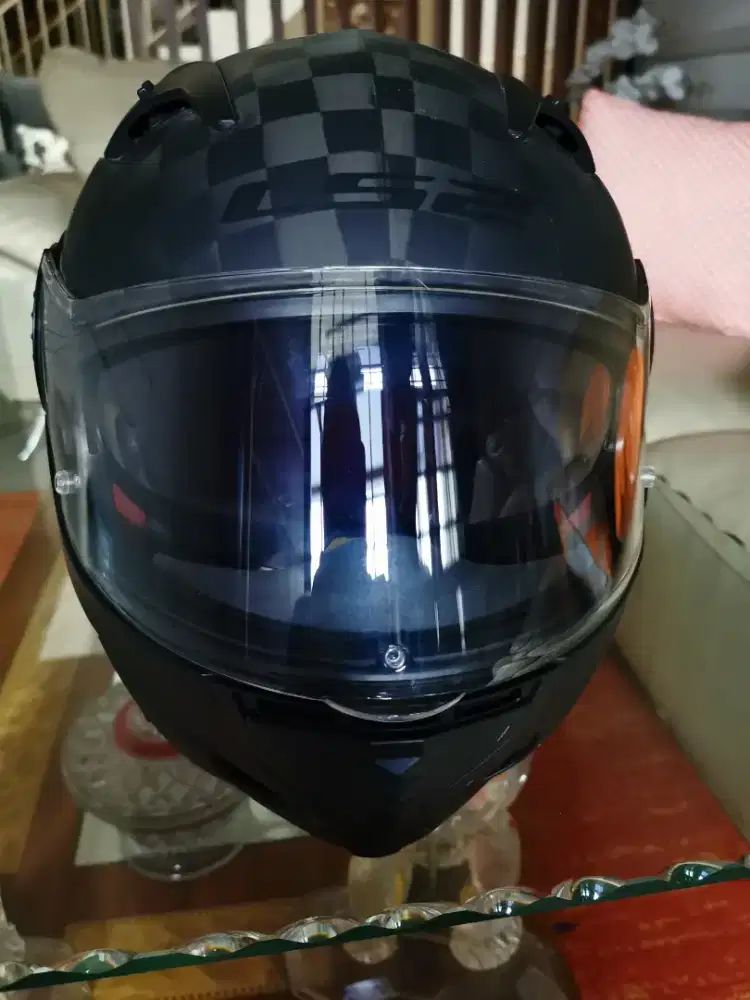 Helm LS2 carbon vortex double visor