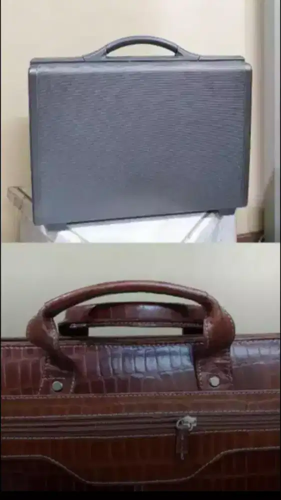 DIJUAL Tas Kerja Kulit Buaya dan Tas / Koper Samsonite Attache Case