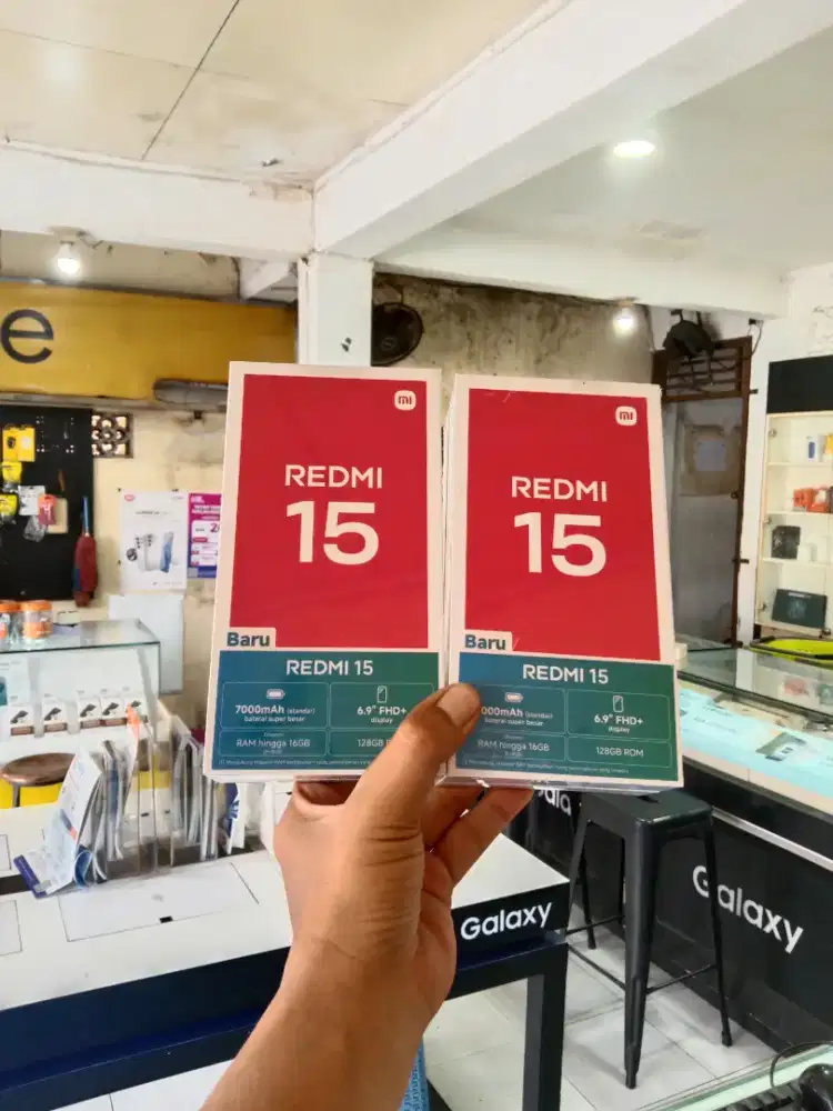 Berminat silahkan WA Xiaomi Redmi 15 NFC 8+8/128 Garansi resmi 15bln