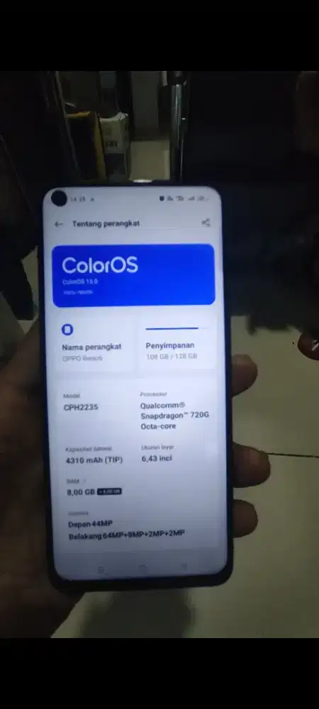 Oppo Reno 6 ram 8/128