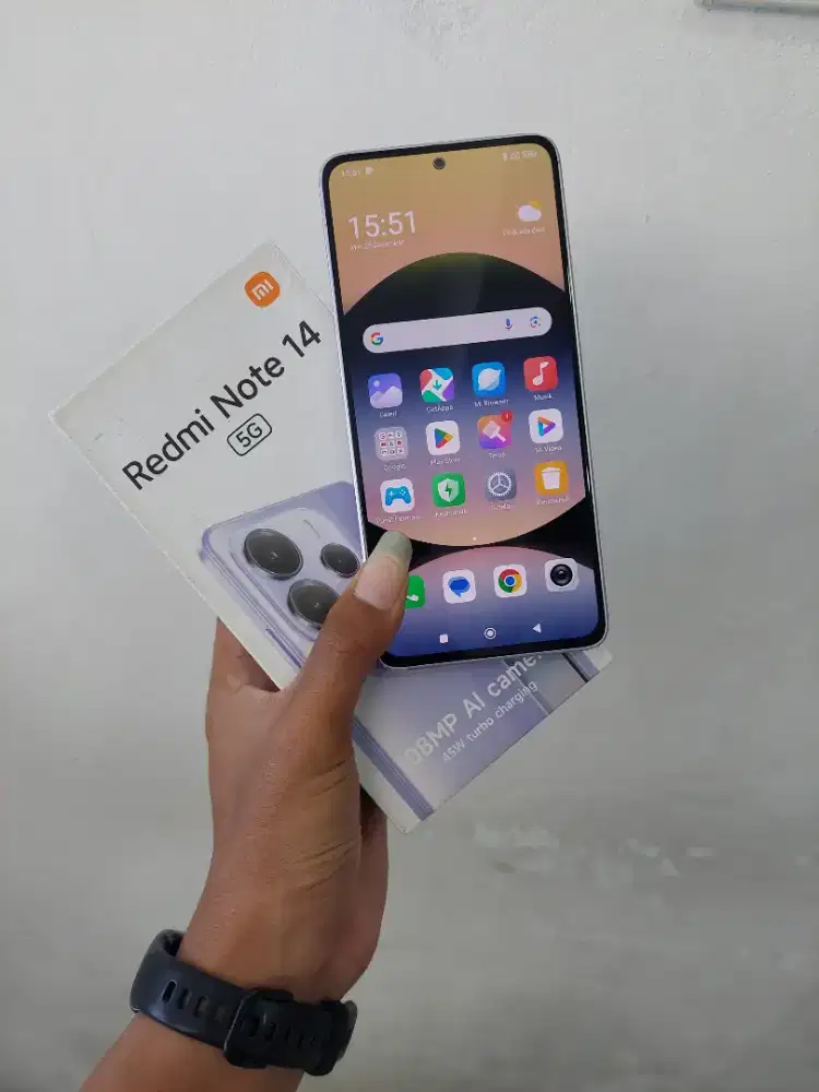 Xiaomi Redmi note 14 5g 8/256 seken fullset resmi