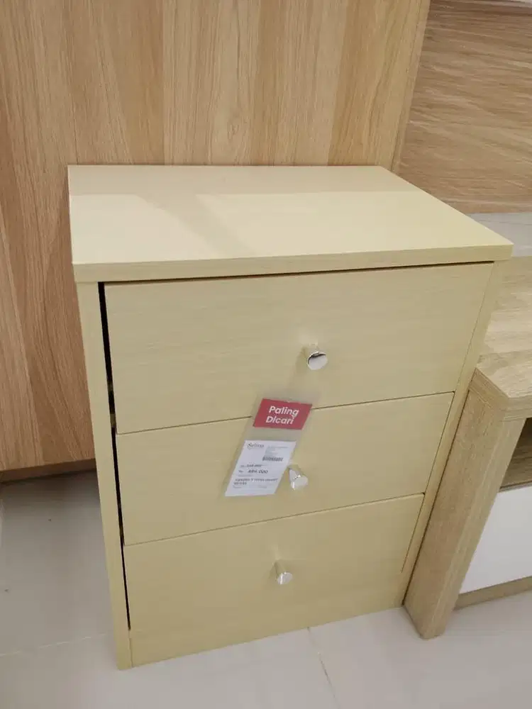 KANDRA 3 TIERS DRAWERS OAK