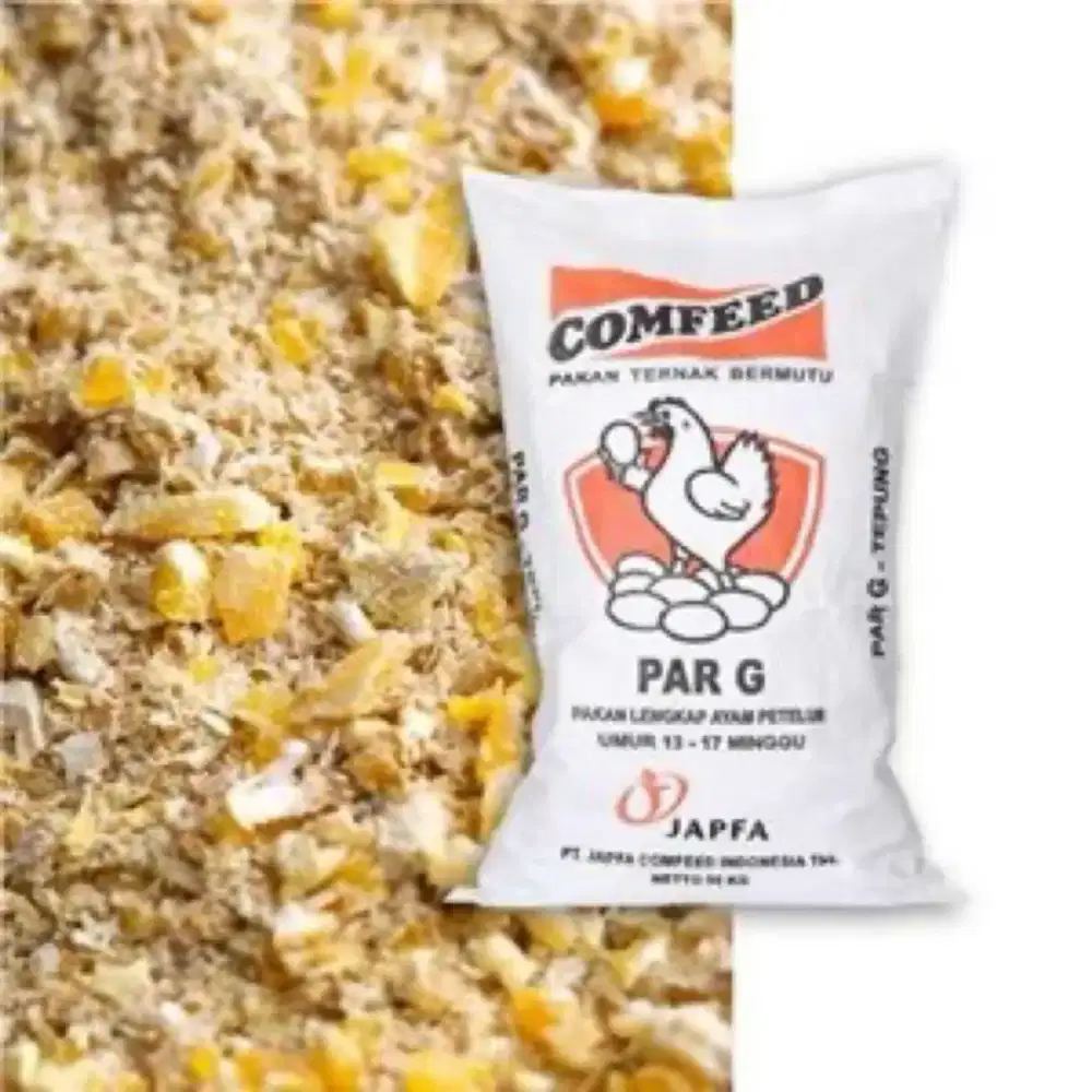 Par G pakan jadi ayam petelur umur 13 - 17 Minggu