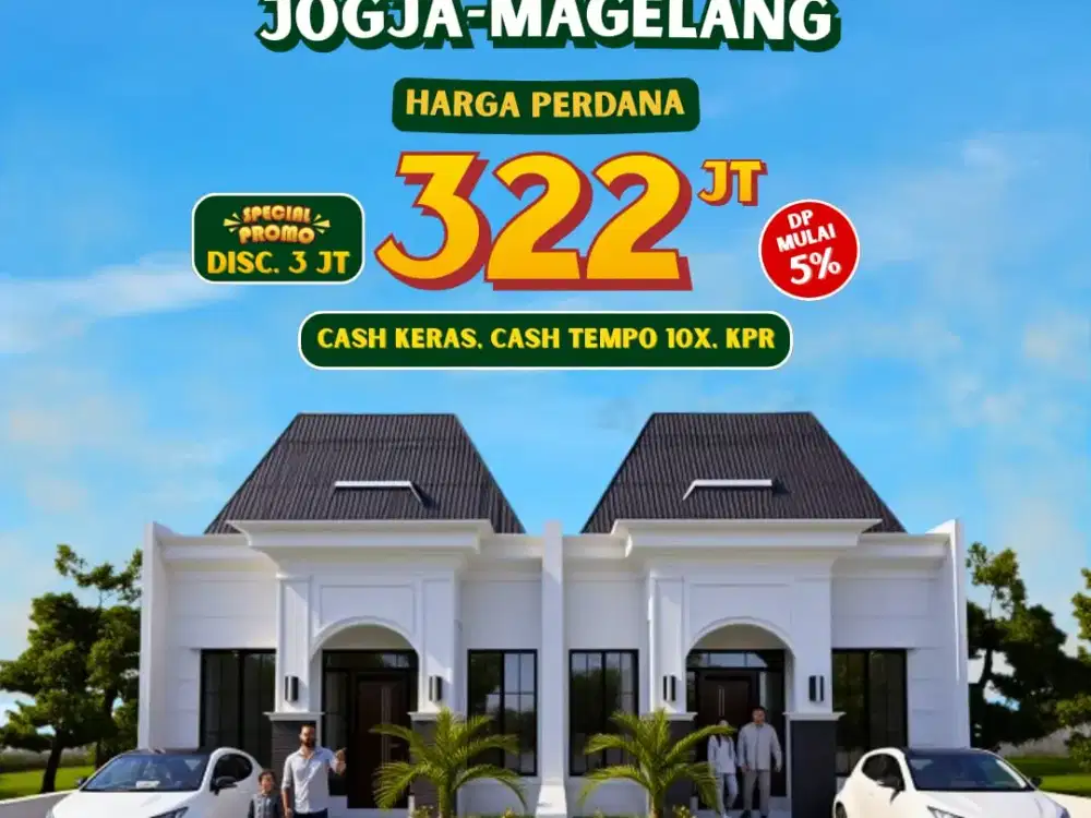 TAHUN BARU RUMAH BARU DI SLEMAN. HANYA 300 JTAN SAJA