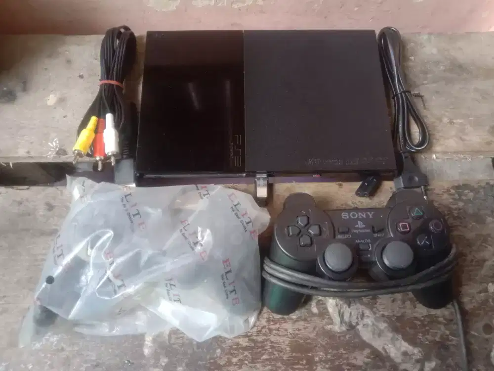 Gaduh PS2 slim Matrix game banyak siap pakai