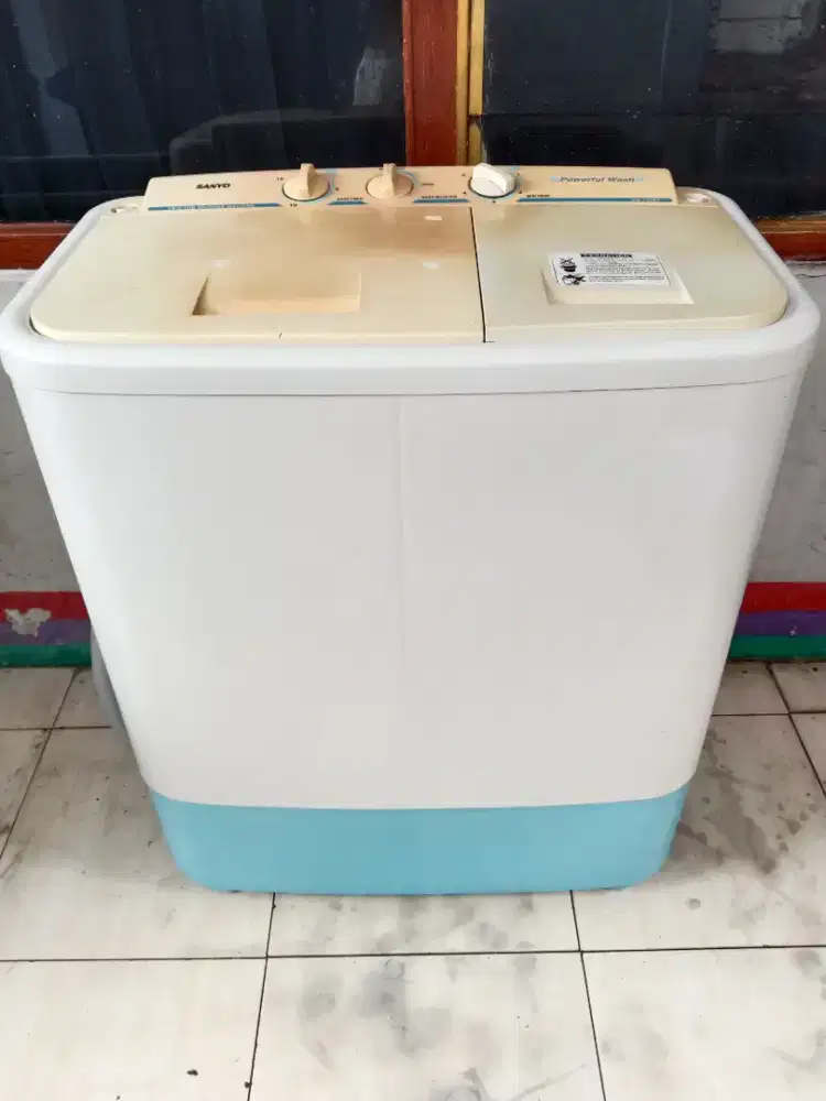 jual mesin cuci sanyo 8kg mesin halust body mls tenaga kencen'g