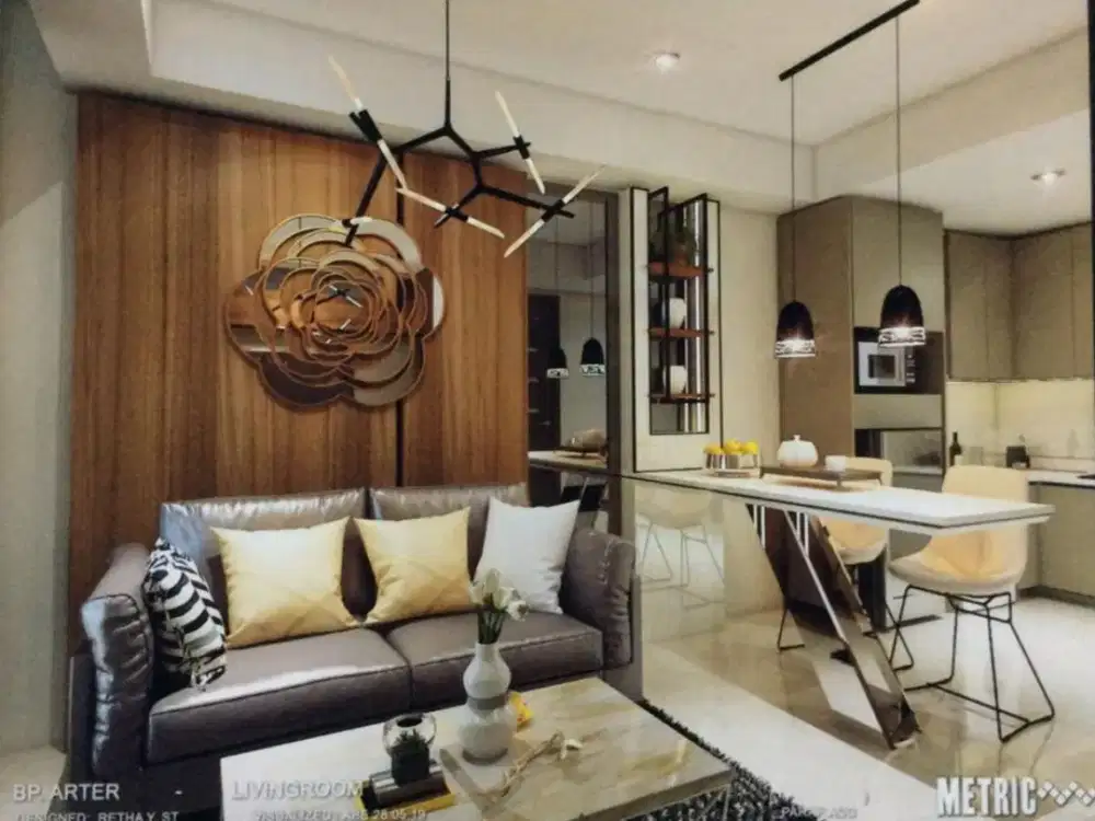 Apartemen Gold Coast PIK  51m² 1BR Full Furnished Best View Sudah AJB