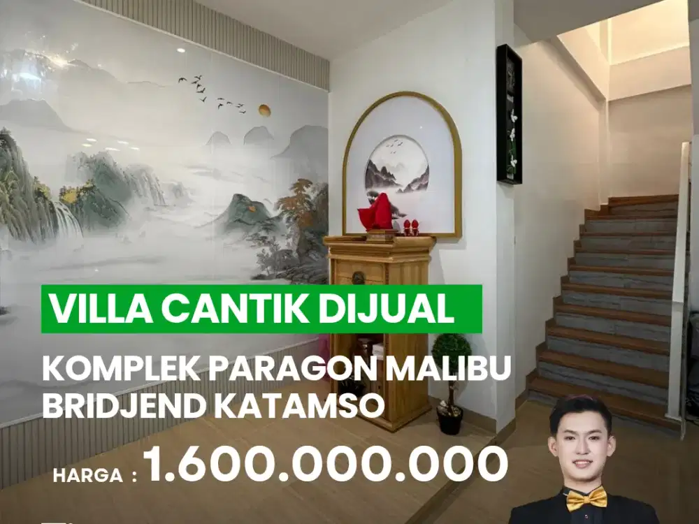 DI JUAL VILLA DI KOMPLEK PARAGON MALIBU - KATAMSO