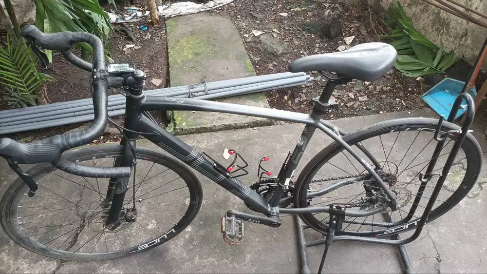 Sepeda Balap Road Bike Element FRC 52 + Speedometer + Stand sepeda