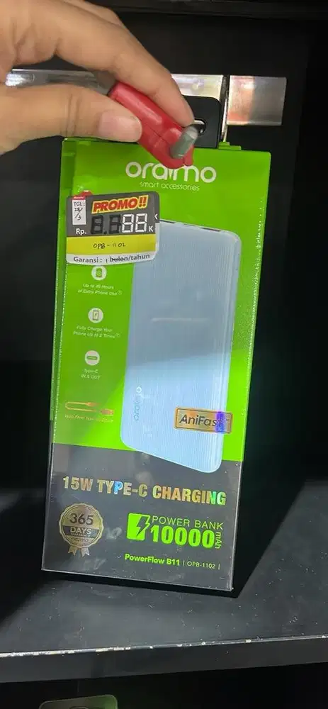 Powerbank Oraimo 10.000mAh 15 Watt OPB-1102