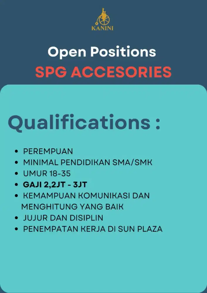 SPG AKSESORIS wanita