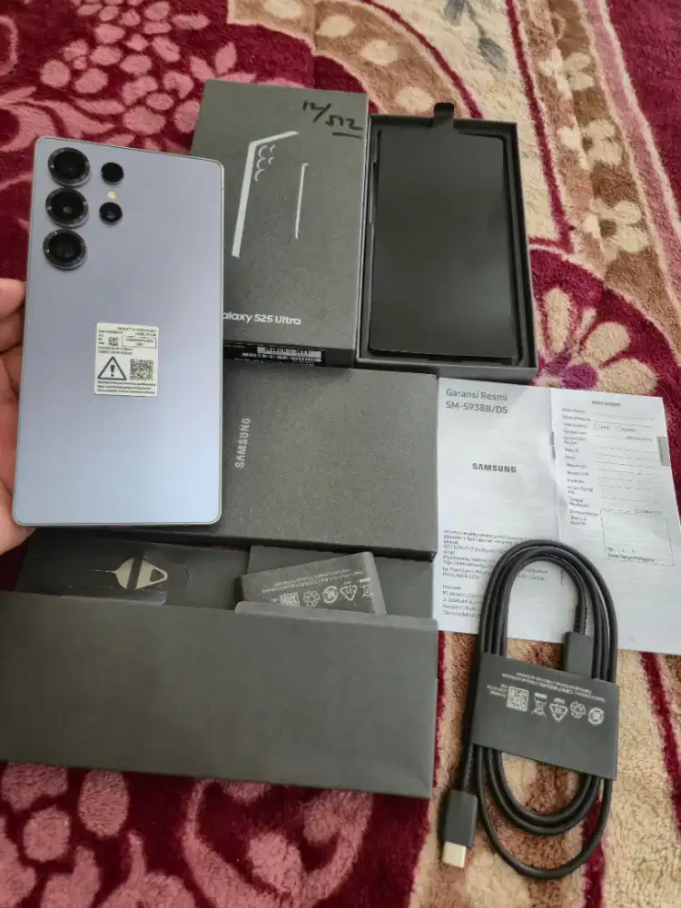 samsung S25 ultra ram 12/512gb garansi 18-07-2026 resmi sein,flset ori