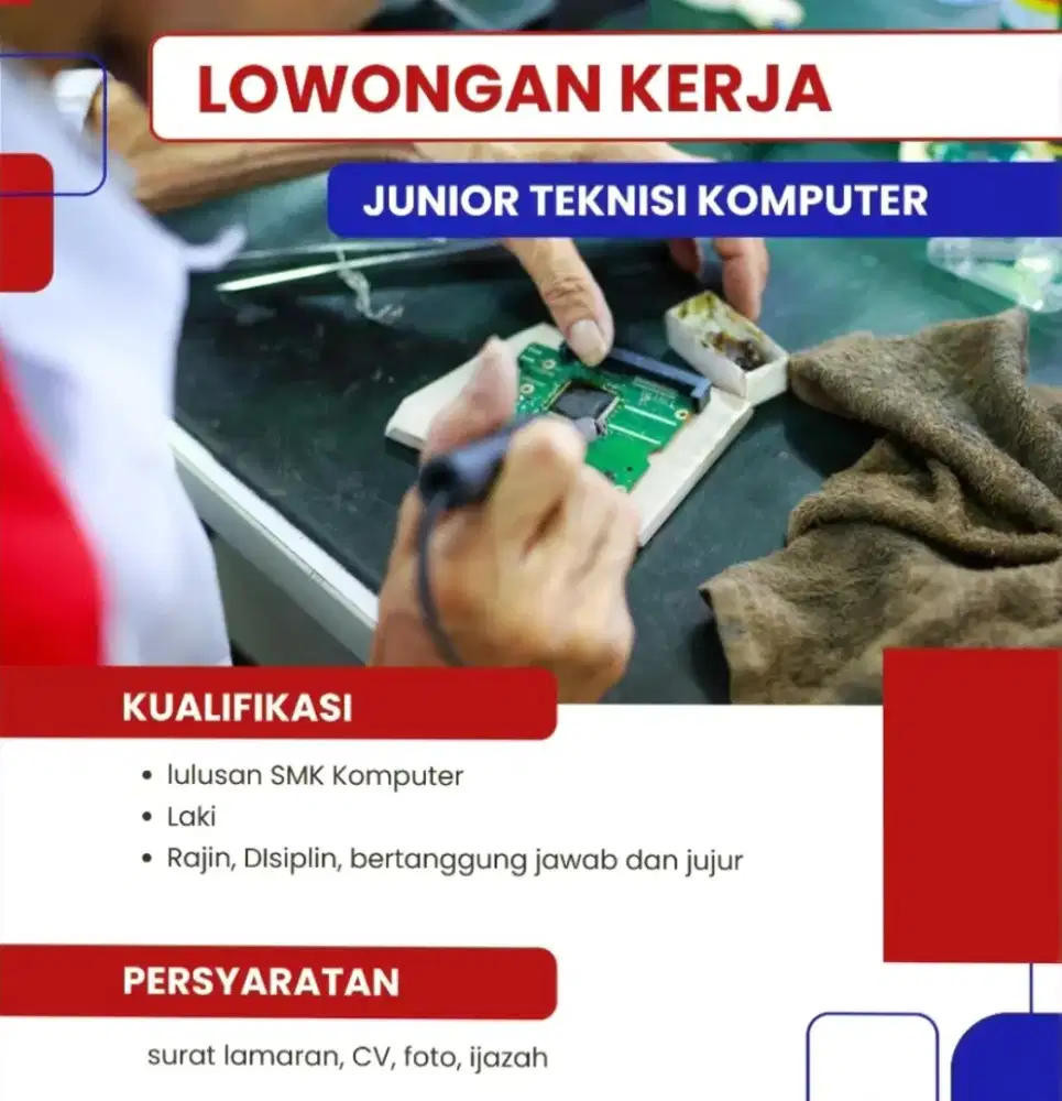 Helper junior teknisi