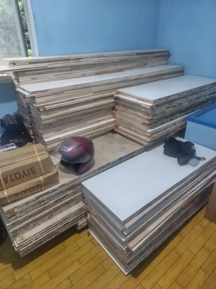 Dijual sisa potongan blokmin triplek melamin 18 mm