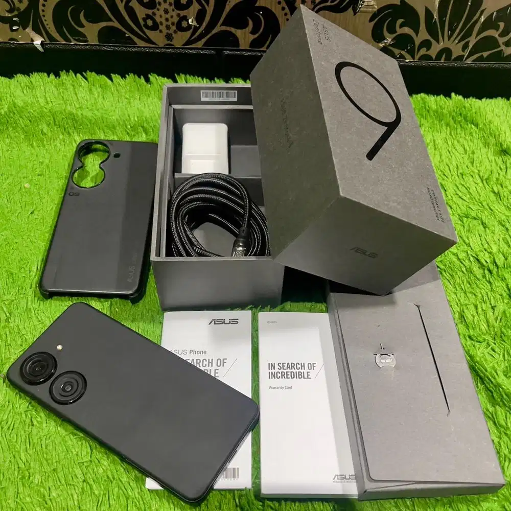 Asus zenfone 9 ram 16 / 256 resmi fullset