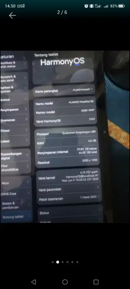 Huawei m10 SE second /seken/bekas