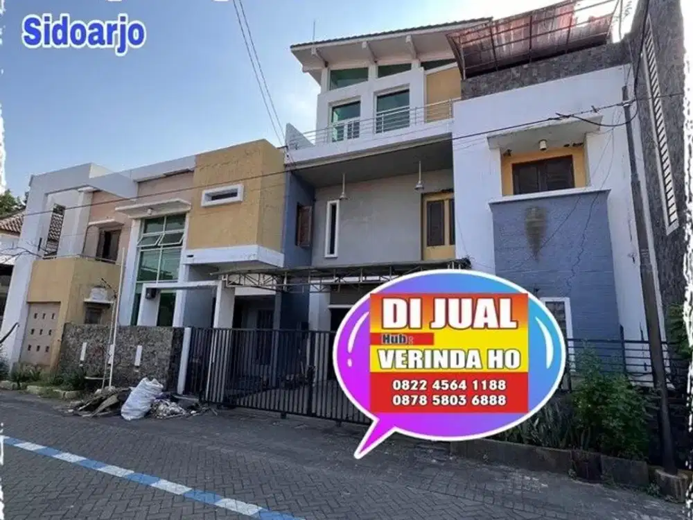 Dijual Rumah 3 Lantai ex kantor LARANGAN MEGA ASRI , Sidoarjo