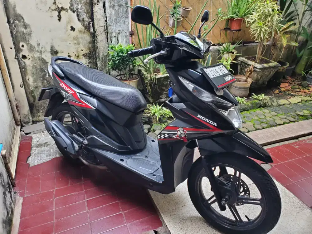 Honda Beat Hitam 2018 Full orisinil.