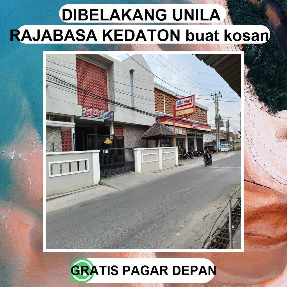 TANAH DIJUAL MURAH DIBELAKANG KAMPUS UNILA