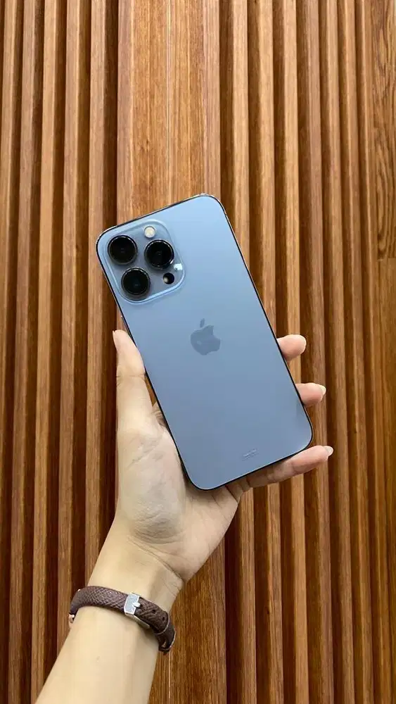 Second iPhone 13 pro 128 gb space sierra blue garansi resmi indonesi