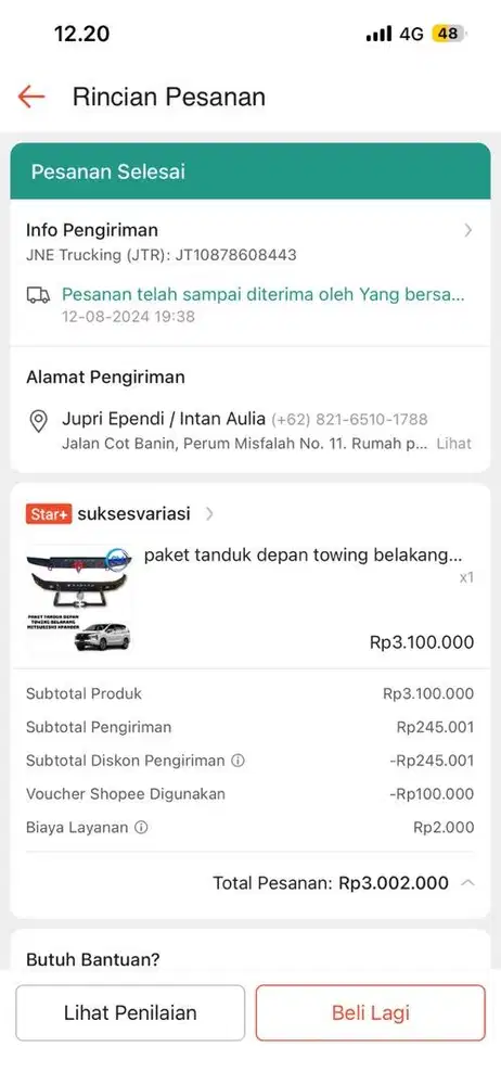 Besi Towing depan belakang xpander cross dan bisa juga xpander biasa