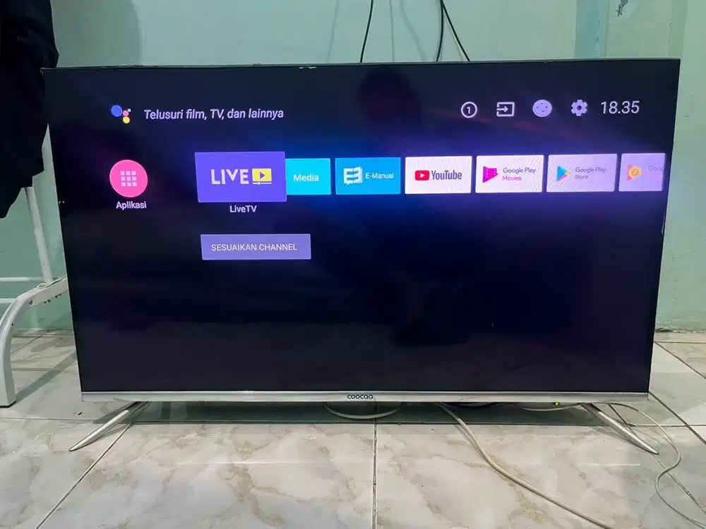 Tv led android cocca 40inch smart digital