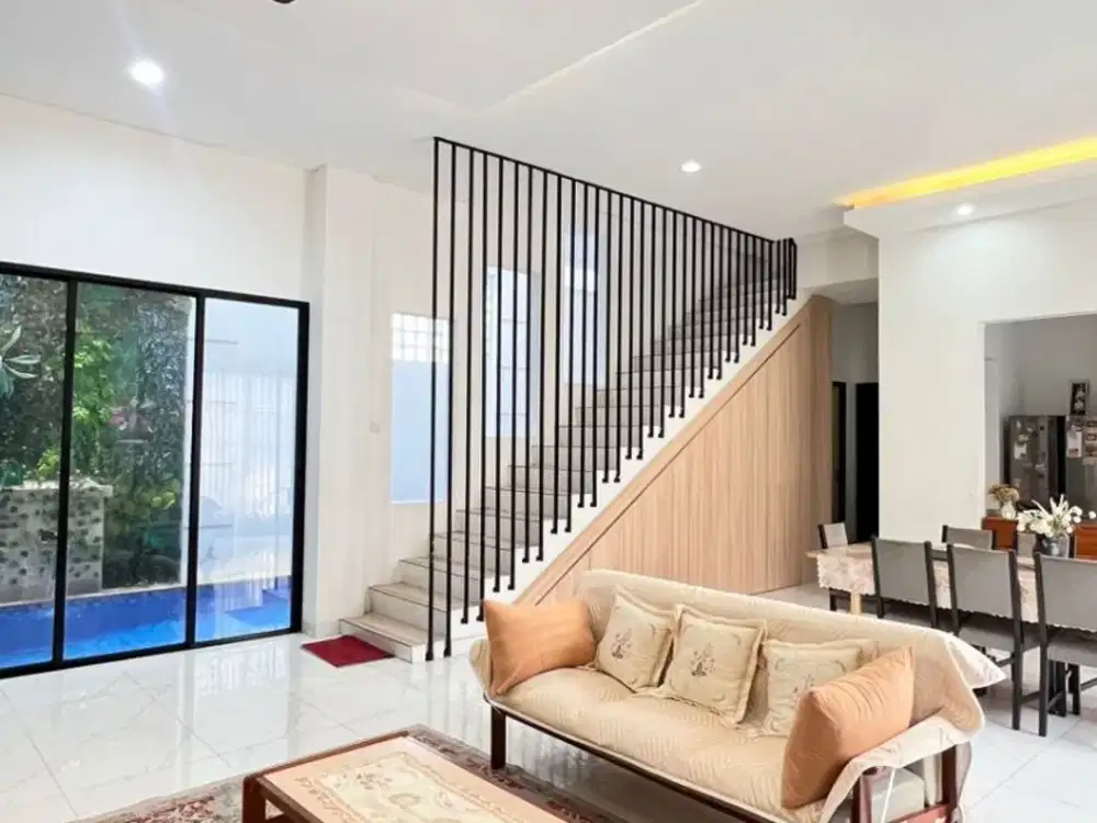 Rumah Mewah Bintaro 3LT 16x12 192m type 6+2KT Ada Kolam Renang