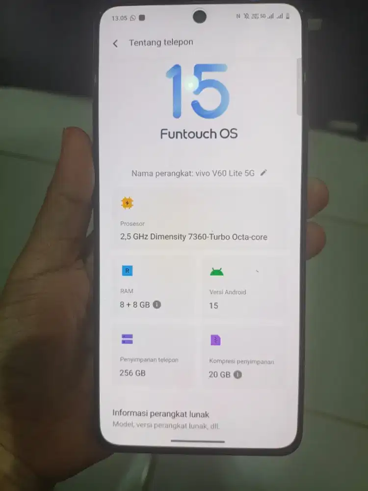 Dijual vivo V60 Lite 5G 8/256