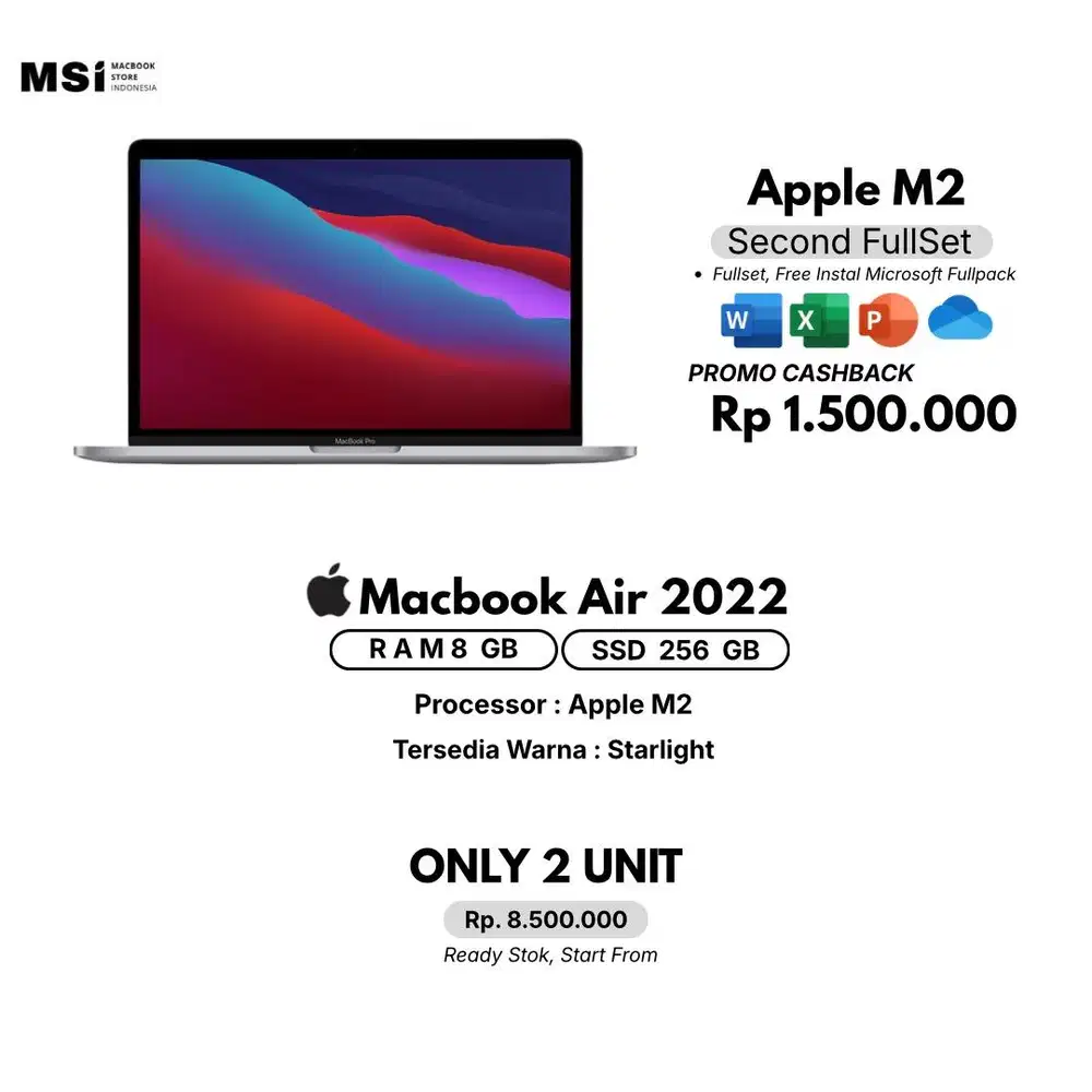 MACBOOK AIR 2022 RAM 8/256GB