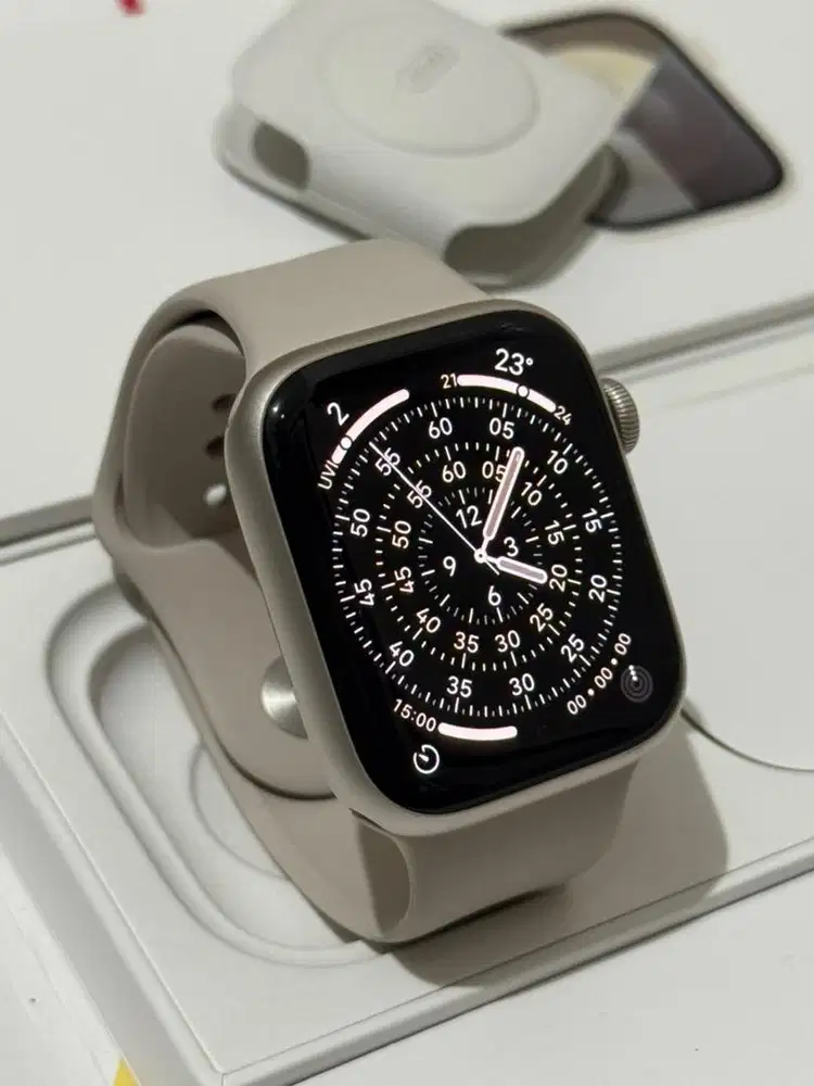 Apple Watch Series 9 45mm Starlight Fullset