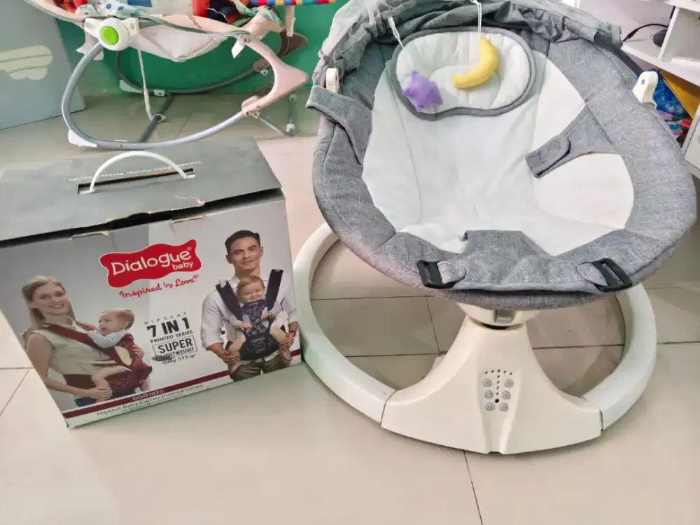 Assalamualaikum mam di jual gendongan bayi sma ayunan bayi elektrik