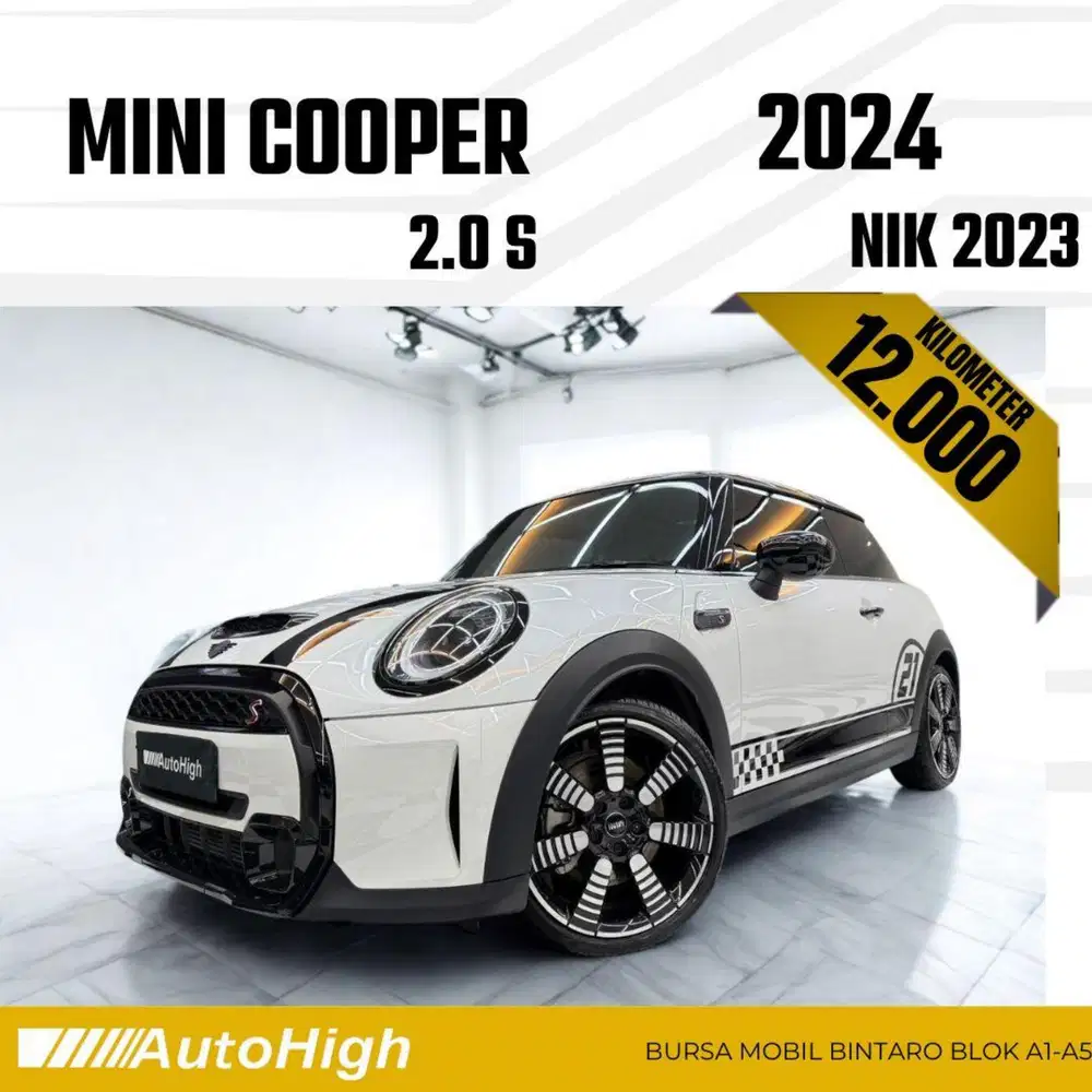 DP10% [Km12.000] Mini Cooper 2.0 S Turbo 2023 White Reg 2024 #AUTOHIGH