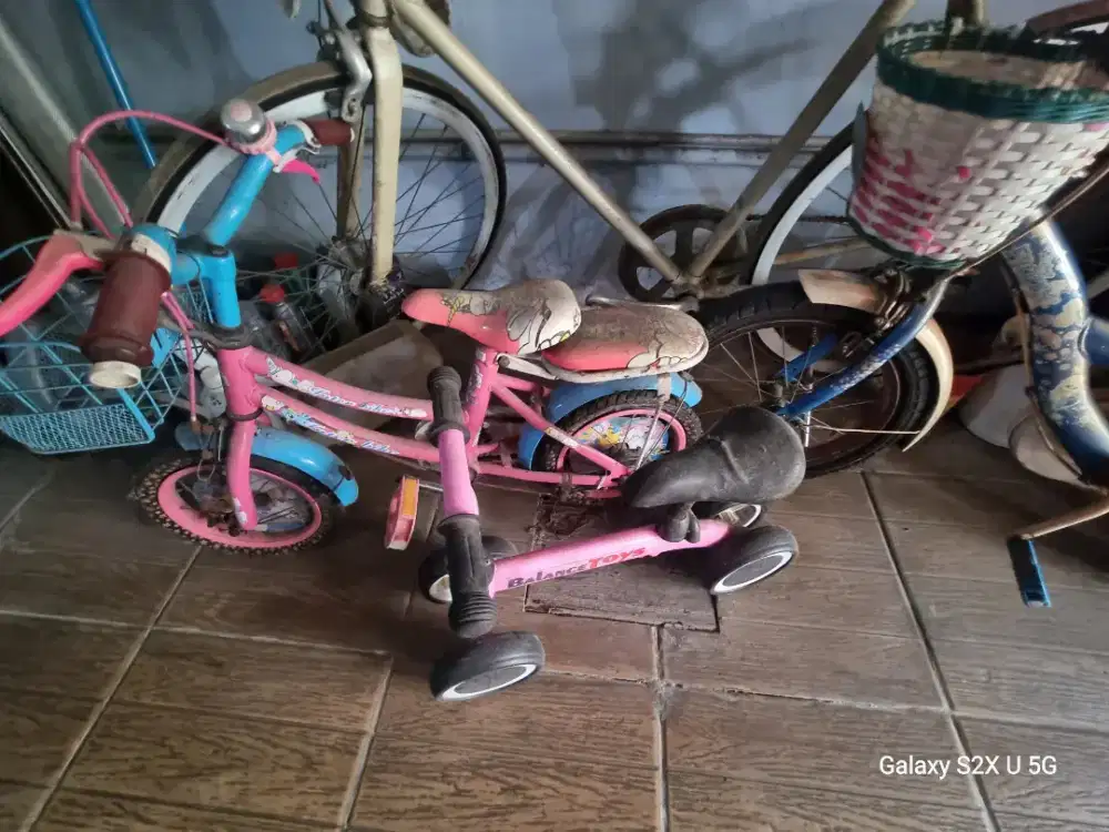 Dijual Sepeda Anak dan Balance Bike Bekas Borongan 3 unit