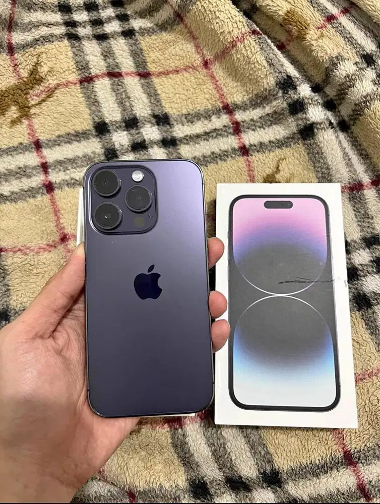 iPhone 14 ProMax Deep Purple MULUS LIKE NEW