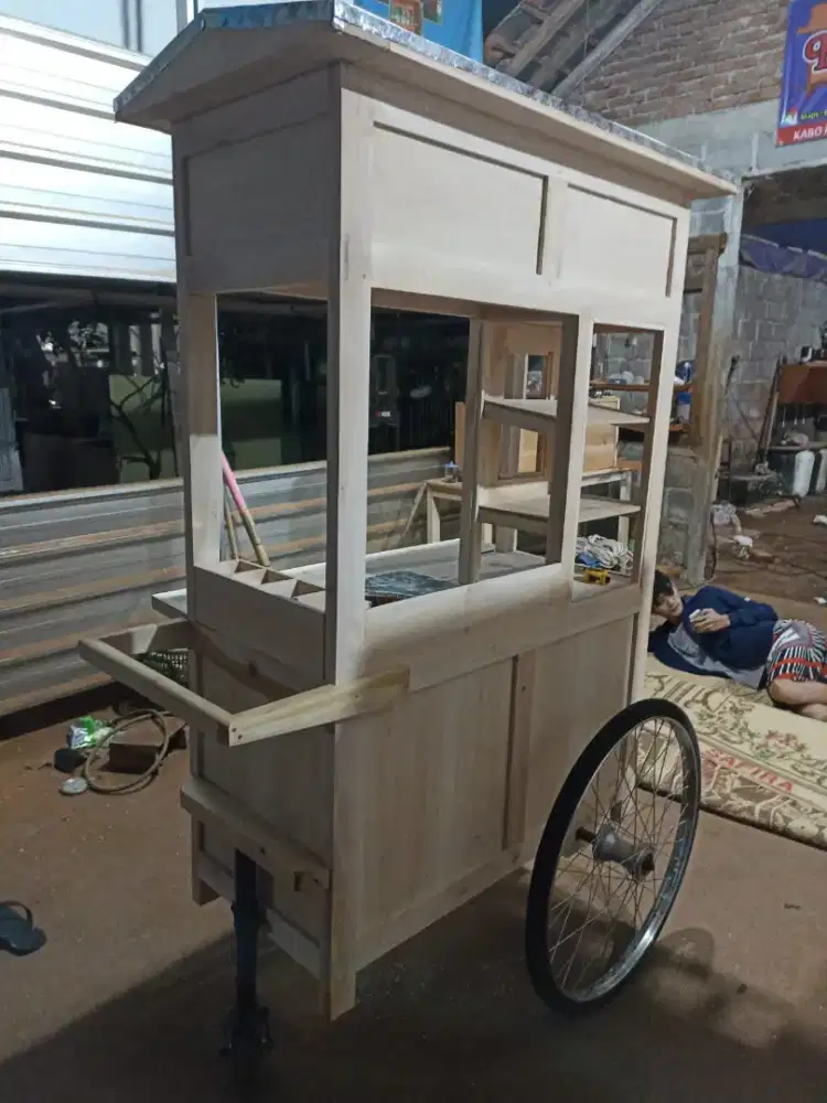 Gerobak Angkringan Bakso Mie Ayam PeceL Bubur Sate Martabak Ronde dlL