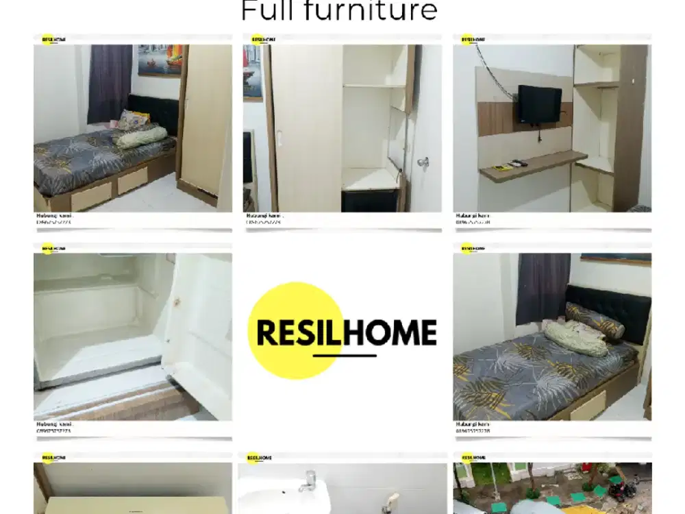 sewa bulanan aeropolis full furniture furnished apartemen termurah studio ar1 tower A neglasari Tangerang Banten seberang bandara Soekarno-Hatta