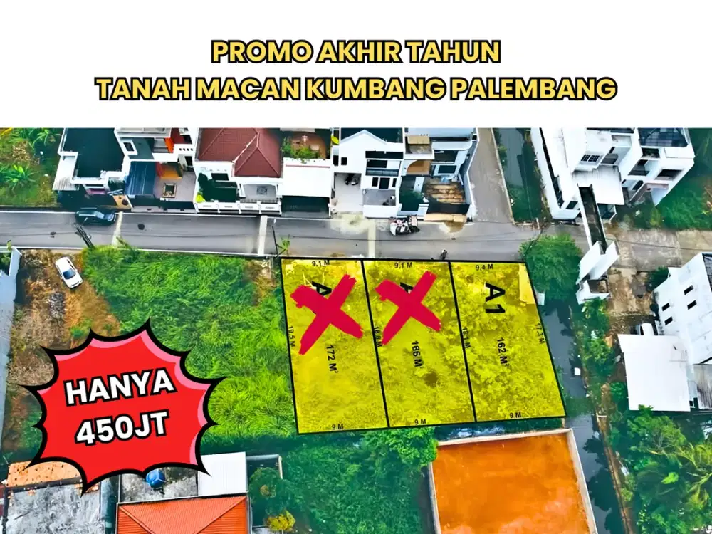 Dijual Tanah Kawasan Elit Macan Kumbang 19 Palembang