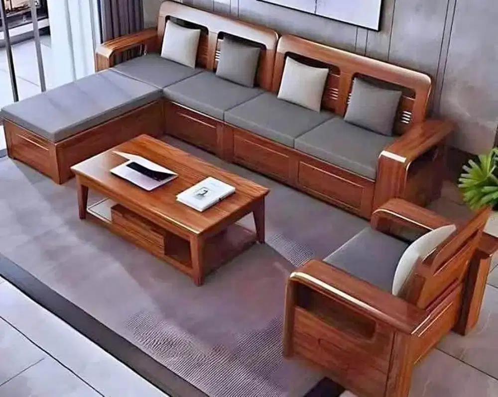 Kursi minimalis kursi ruang tamu motif sadewa material bahan kayu jati