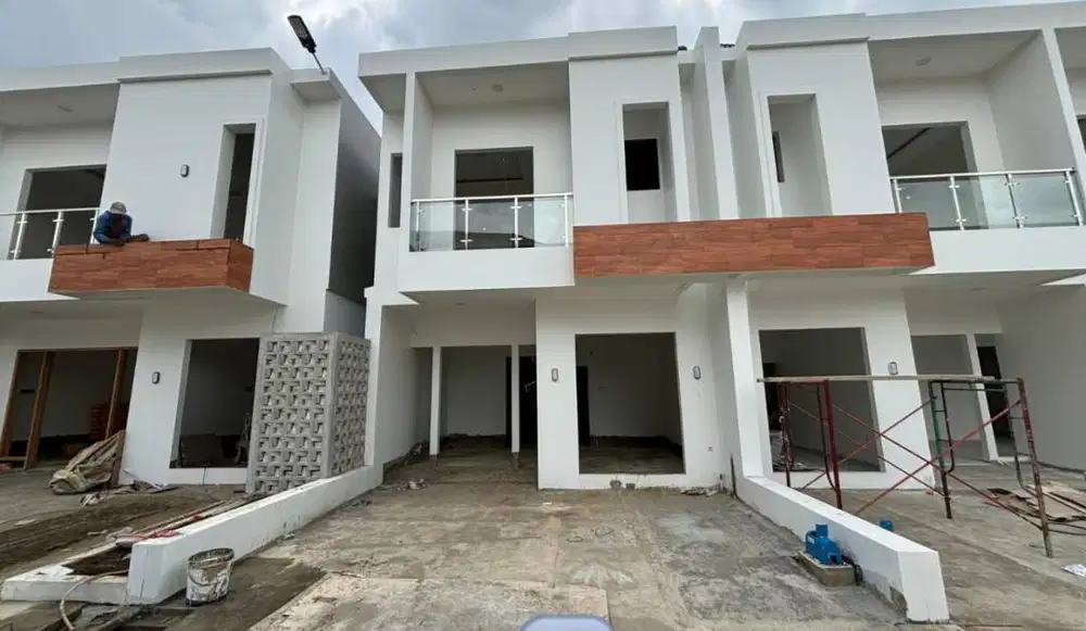 di jual 2 unit rumah baru komplek taman kenten palembang