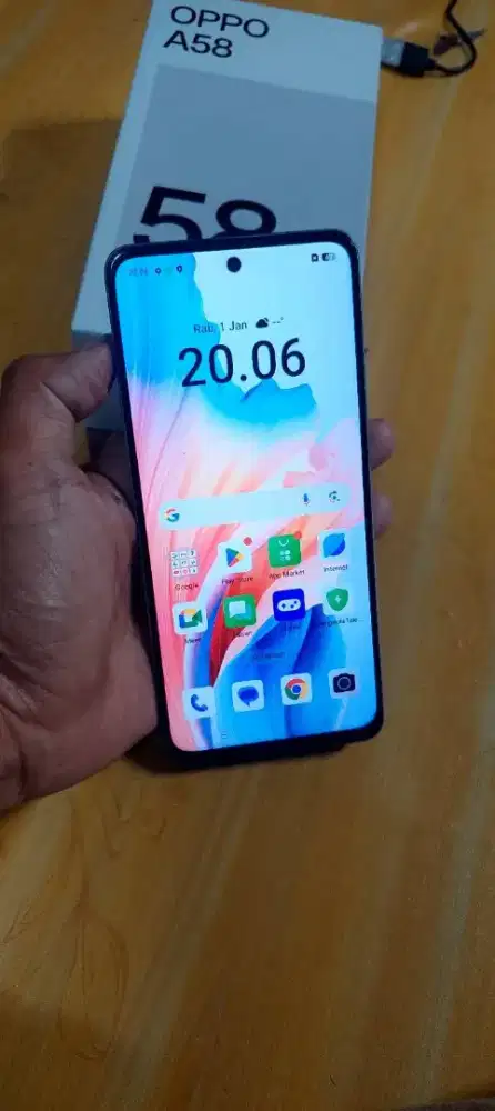 Oppo A58 ram 6/128g fullset no minus