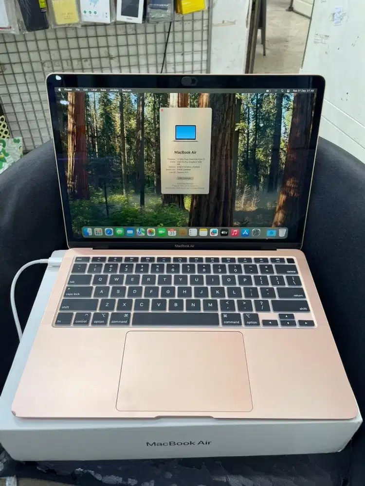 MacBook Air 2020 Core i3 8/256Gb Pink resmi iBox