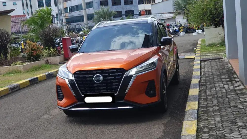 Km19rb nissan kicks e power hybrid 2021 orange pajak panjang