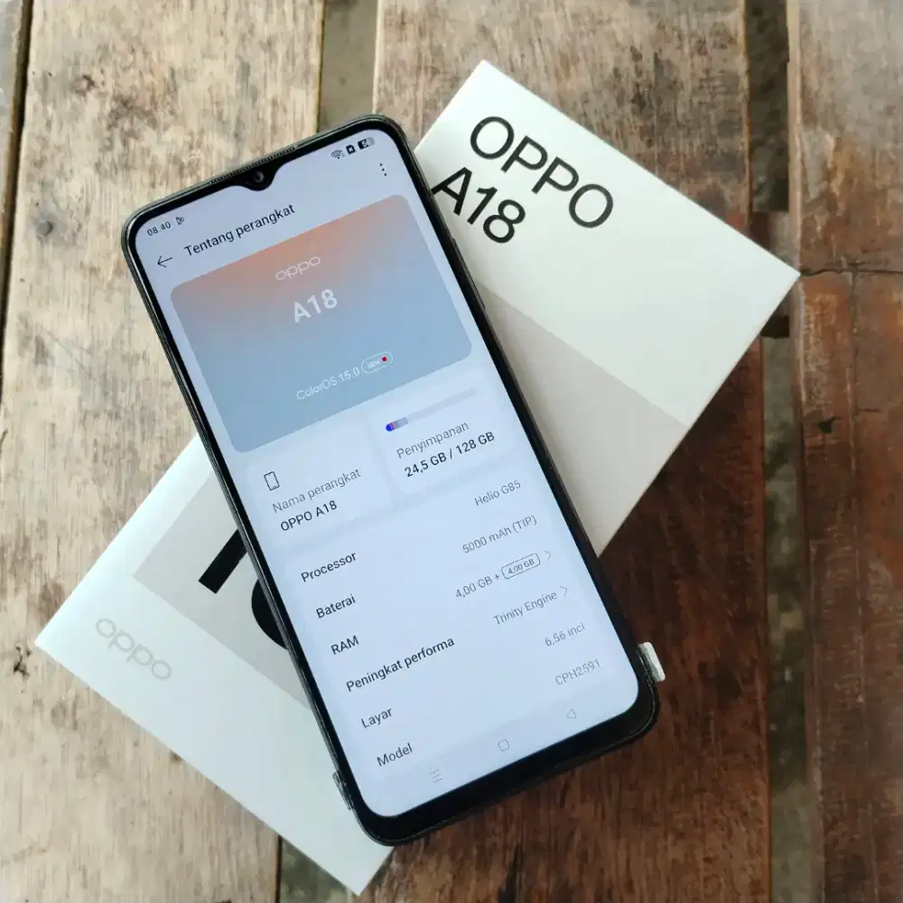 Oppo a18 fullset murah