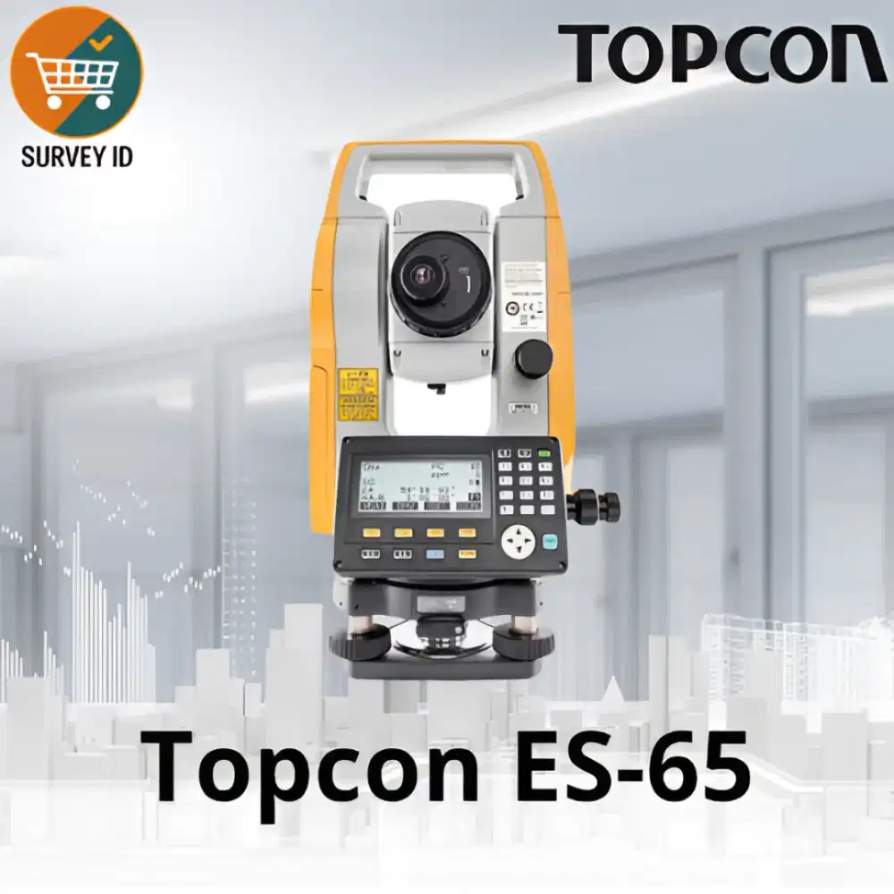 Total station Topcon ES-65 bekas lengkap 1 set