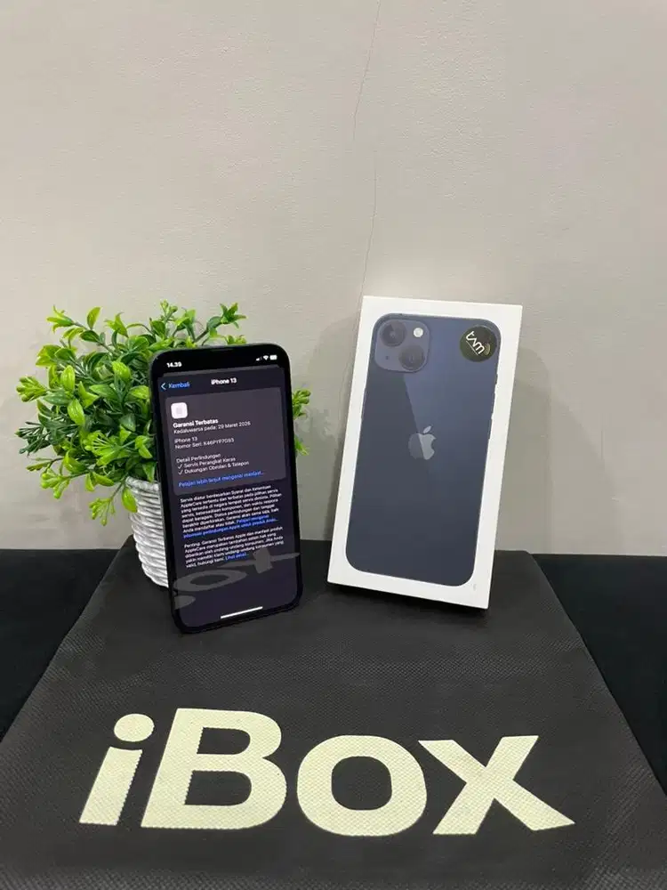 IPhone 13 128GB iBox Midnight mulus Fullset Ori BH 91% 3Utool 100 Grs