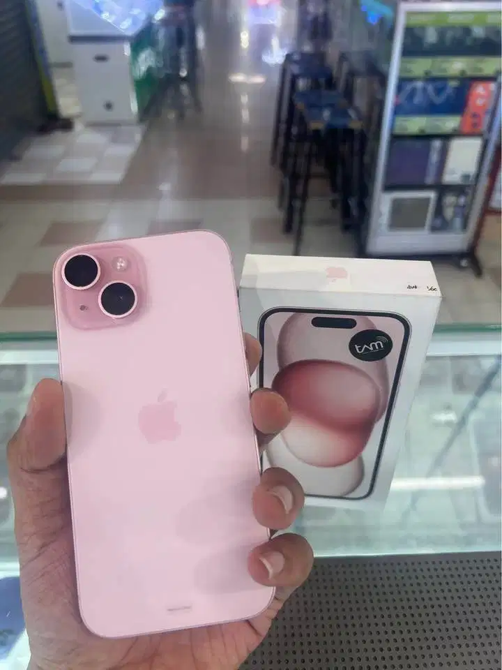 IPHONE 15 128 (IBOX) PINK Garansi Februari 2026 Fullset ORI